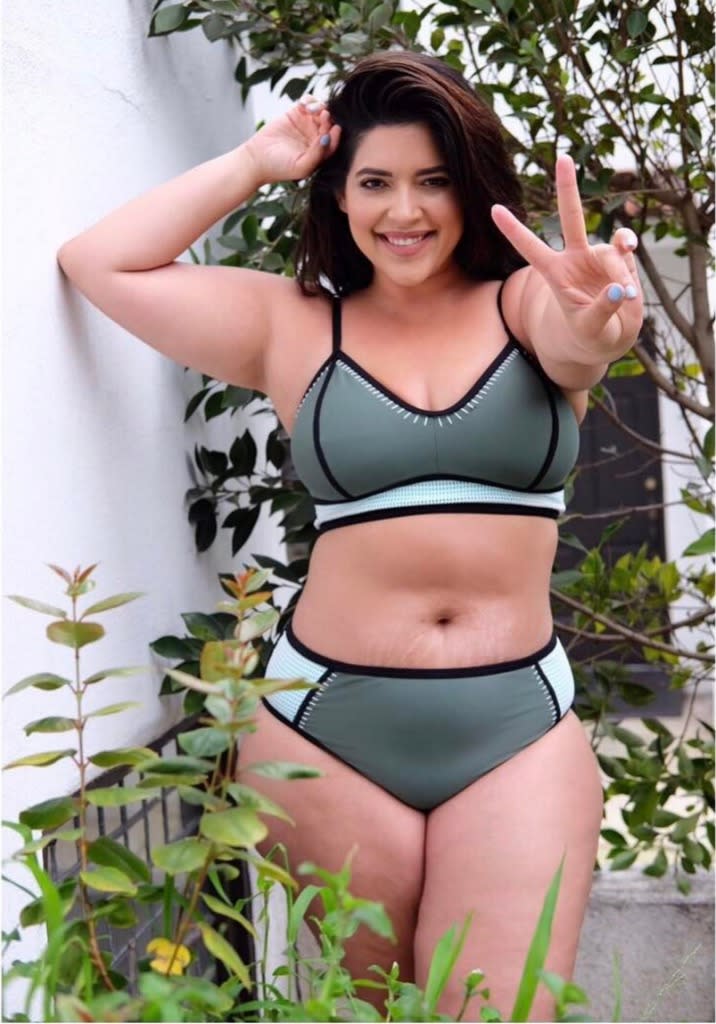 Model Denise Bidot embodies the new body-positive #TargetSwim campaign. (Photo: Courtesy of Instagram.com/denisebidot)