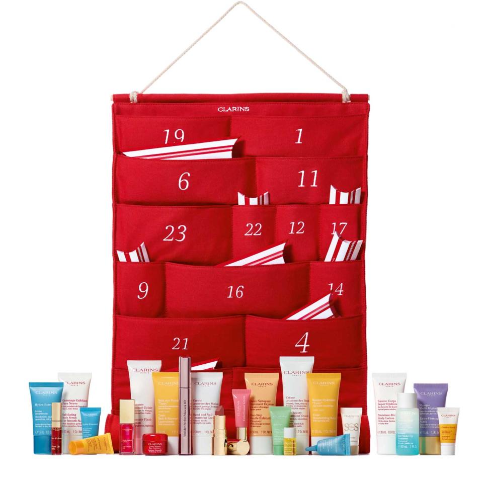 24 Beauty Days Advent Calendar. Image via Clarins.