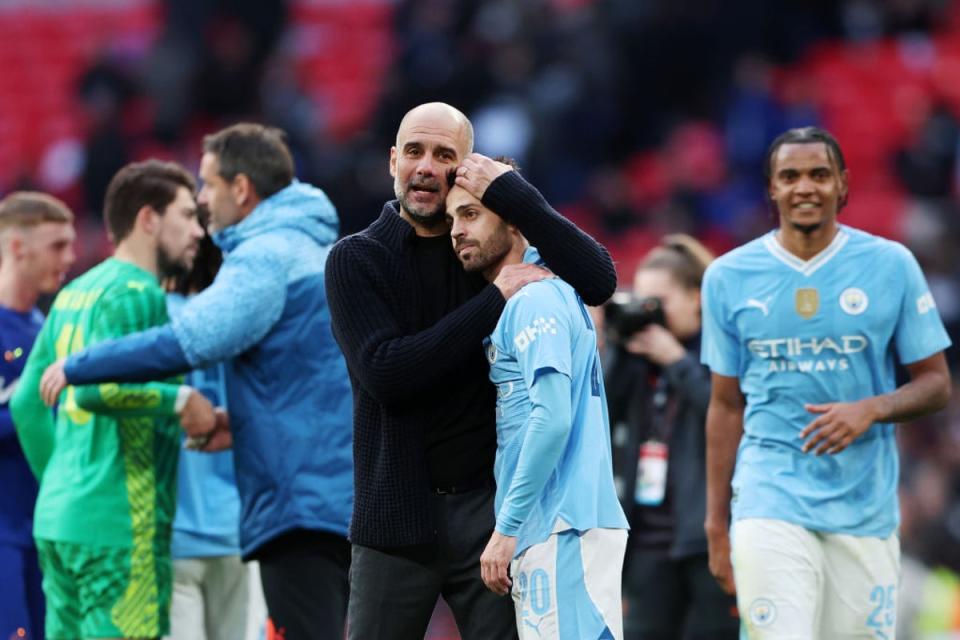 City laboured to a 1-0 win thanks to a goal from Bernardo Silva  (The FA via Getty Images)