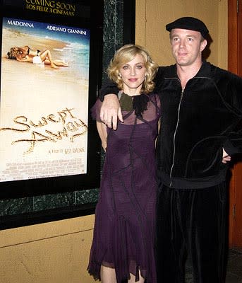 Madonna and Guy Ritchie at a Los Angeles screening of Screen Gems' Swept Away