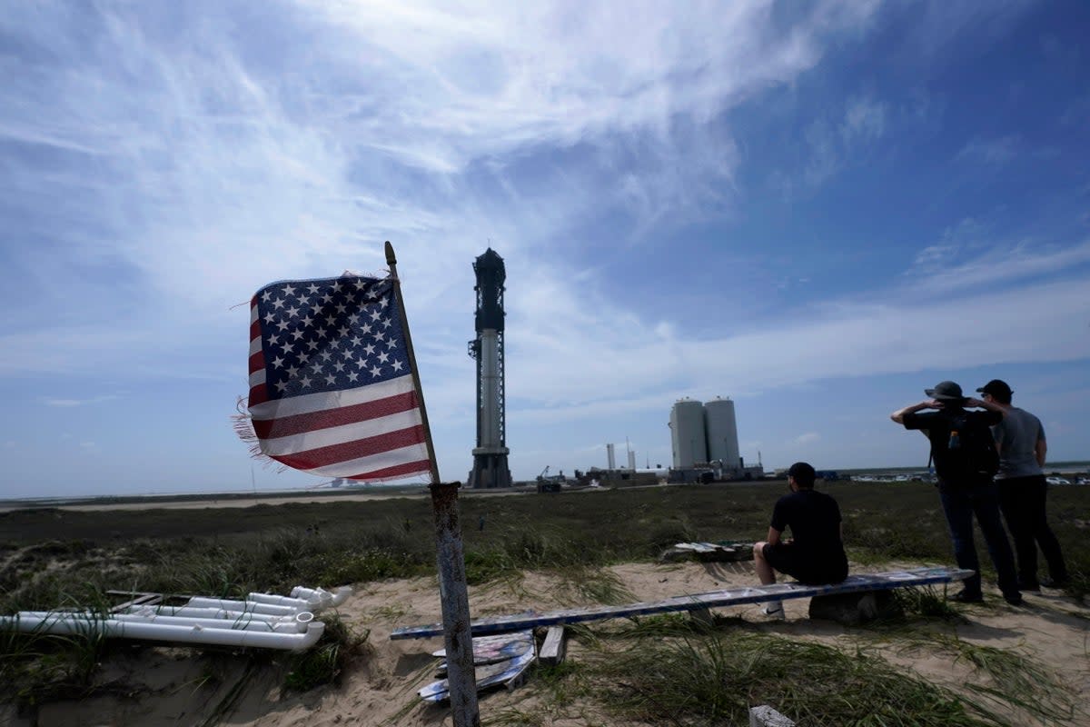 SpaceX Starship Test Flight (Copyright 2023 The Associated Press. All rights reserved)