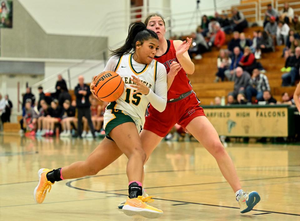 Clearfield and Bountiful play at Clearfield on Wednesday, Jan. 17, 2024. Bountiful won 56-47. | Scott G Winterton, Deseret News