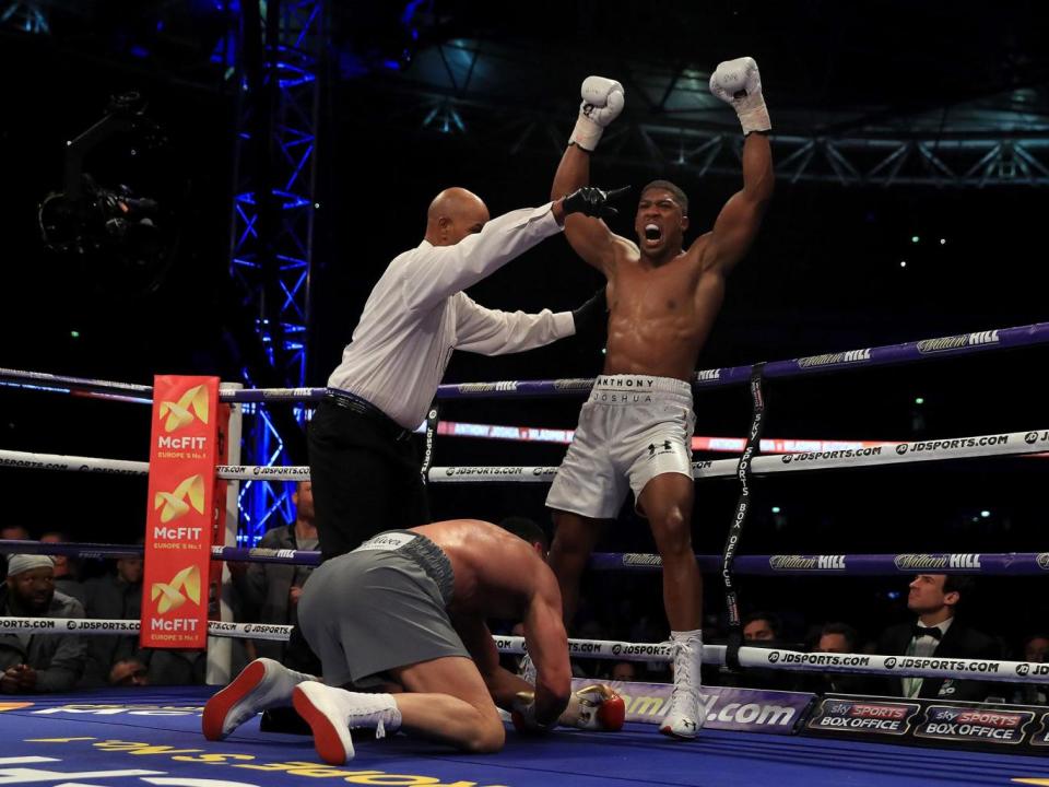 Joshua fought back from the brink to take victory (Getty)
