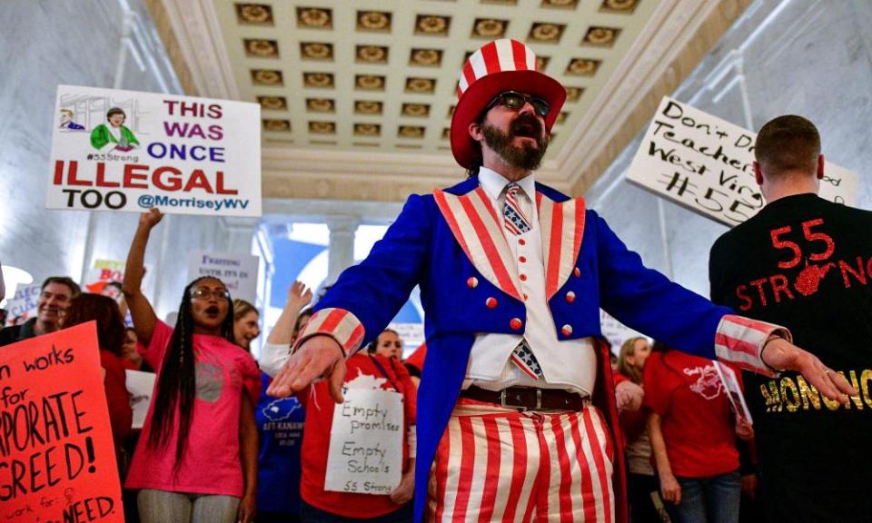 West Virginia’s teachers strike emboldened Oklahoma’s teachers to follow suit