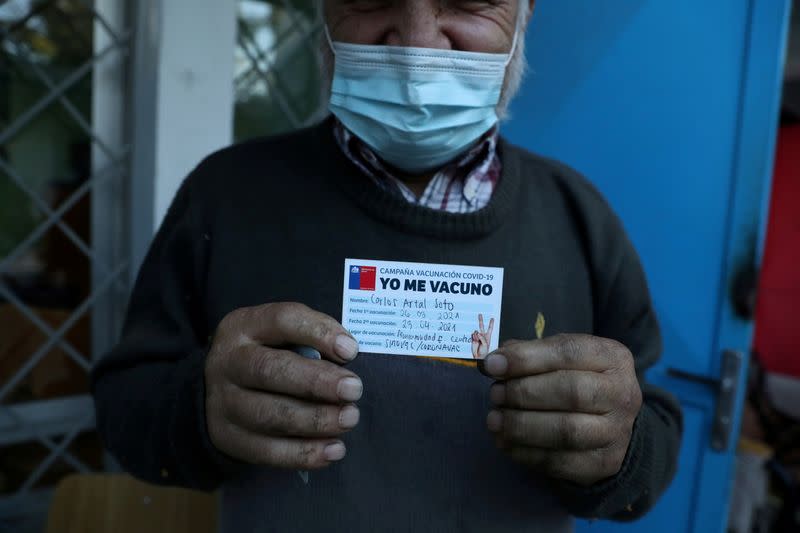 FILE PHOTO: Vaccination campaign against the coronavirus disease (COVID-19) in Chile