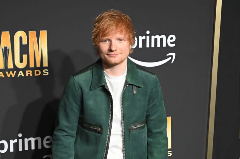 Ed Sheeran attends the Academy of Country Music Awards in May. File Photo by Ian Halperin/UPI
