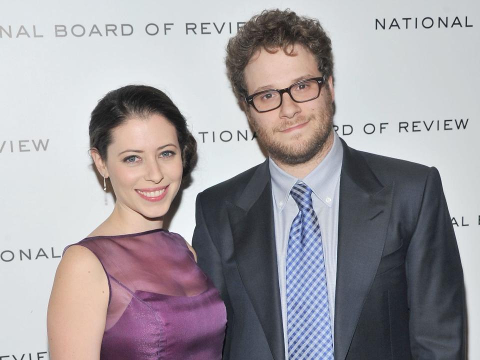 Actor Seth Rogen and Lauren Miller attend the 2011 National Board of Review Awards gala at Cipriani 42nd Street on January 10, 2012 in New York City.