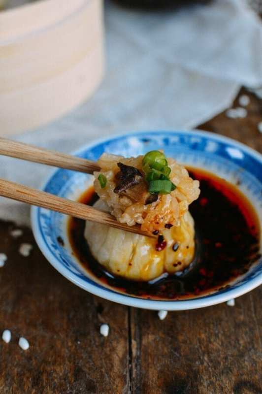 <p><strong>Get the recipe here: <a href="https://thewoksoflife.com/sticky-rice-mushroom-shumai-w-homemade-wrappers-vegan/" rel="nofollow noopener" target="_blank" data-ylk="slk:Sticky Rice Mushroom Shumai;elm:context_link;itc:0;sec:content-canvas" class="link ">Sticky Rice Mushroom Shumai</a></strong></p>