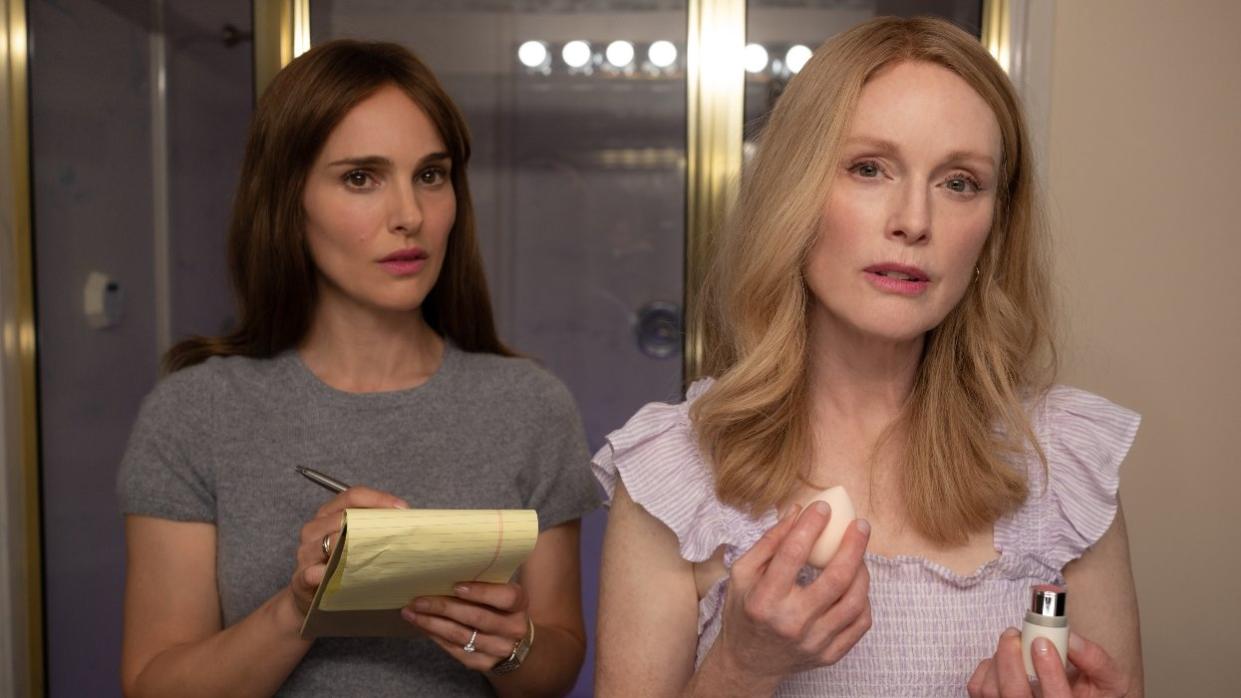 Natalie Portman and Julianne Moore in May December