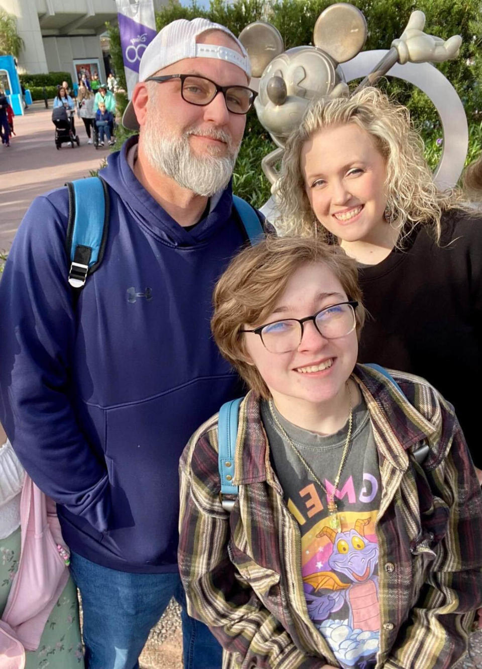 Phillip, Amy and Max Hightower fought for Max to be reinstated to his lead role in a Texas high school production of “Oklahoma!” (Courtesy Phillip Hightower)