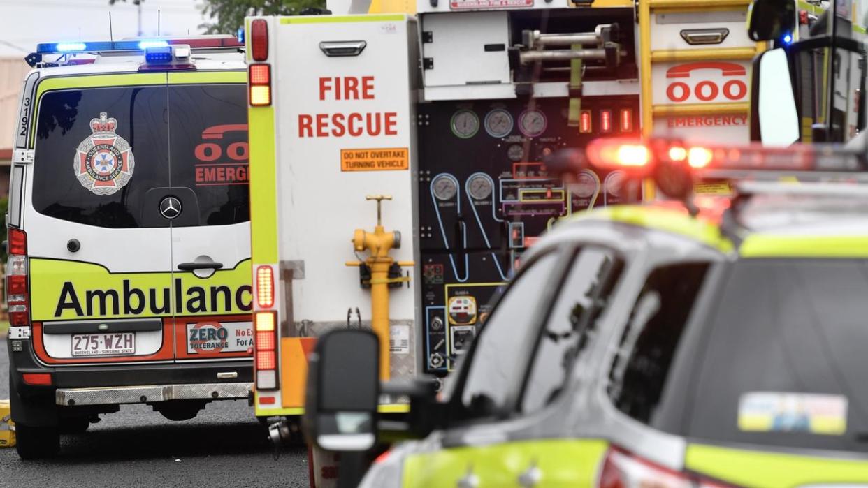 An seven-car pile-up and a truck tyre blowout caused chaos on one of Queensland’s busiest motorways on August 26, 2023. Picture: Supplied