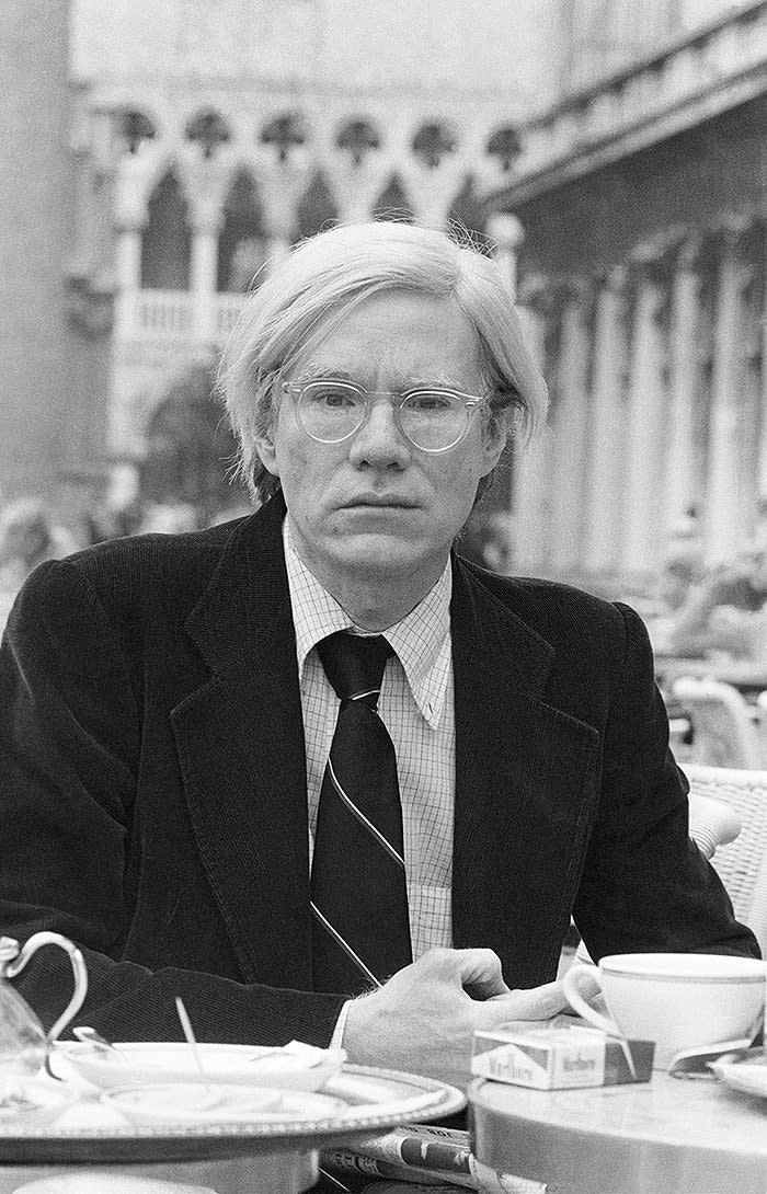 Andy Warhol at Caffè Florian.