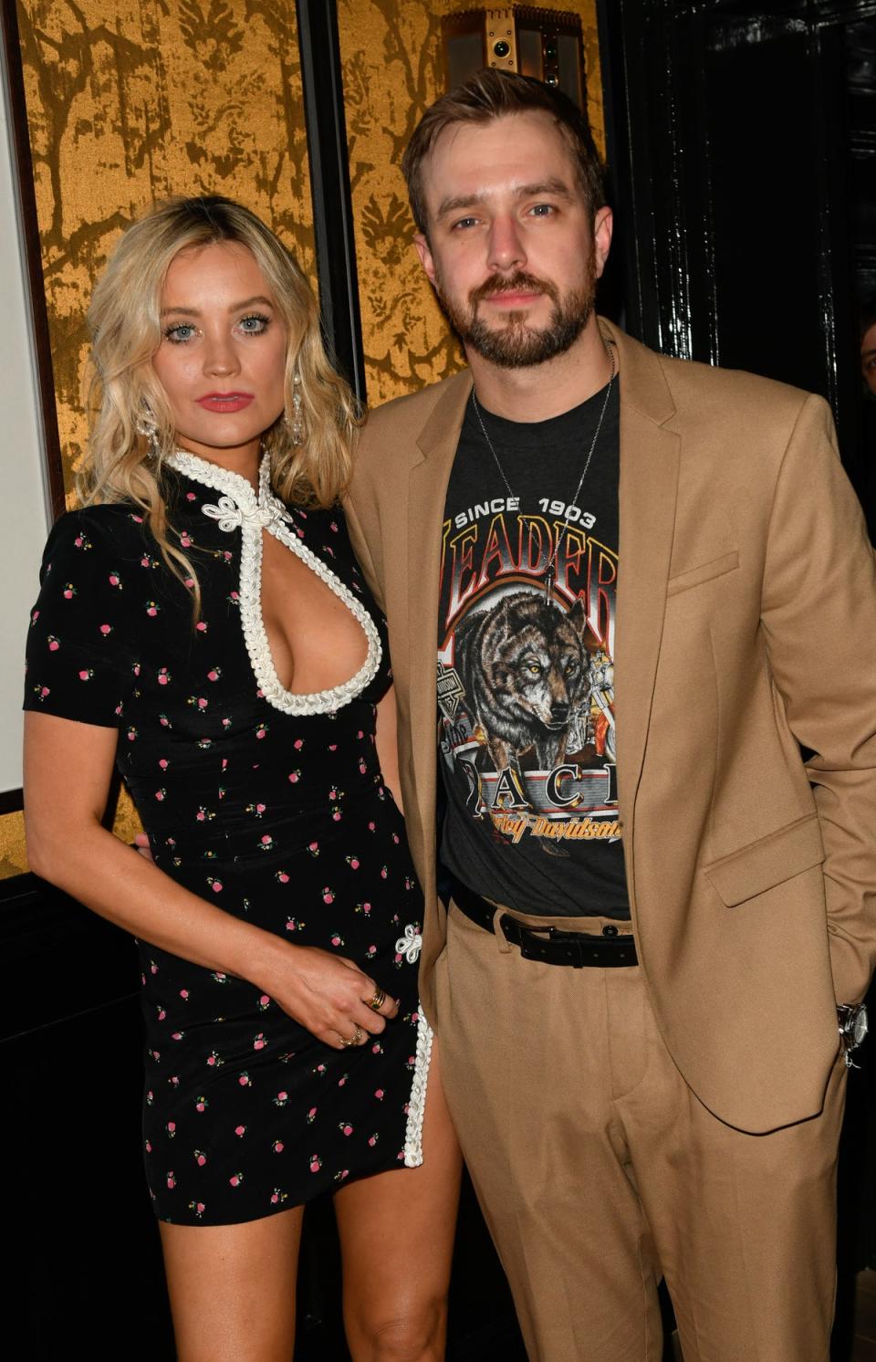 Laura Whitmore and Iain Stirling enjoyed a rare date night (Dave Benett)