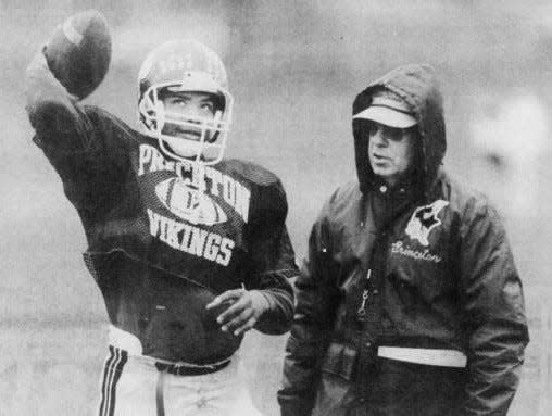 DECEMBER 3, 1988: Quarterback Johnny Mattress has developed as a key player for Princeton coach Pat Mancuso.