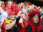 Paradiesvögel sind die Belgier im Fußball schon lange nicht mehr. Im Achtelfinale trifft das laut FIFA-Rangliste zweitstärkste Team der Welt nun auf die überraschend starken Ungarn. (Photo: Eric Gaillard/Reuters)