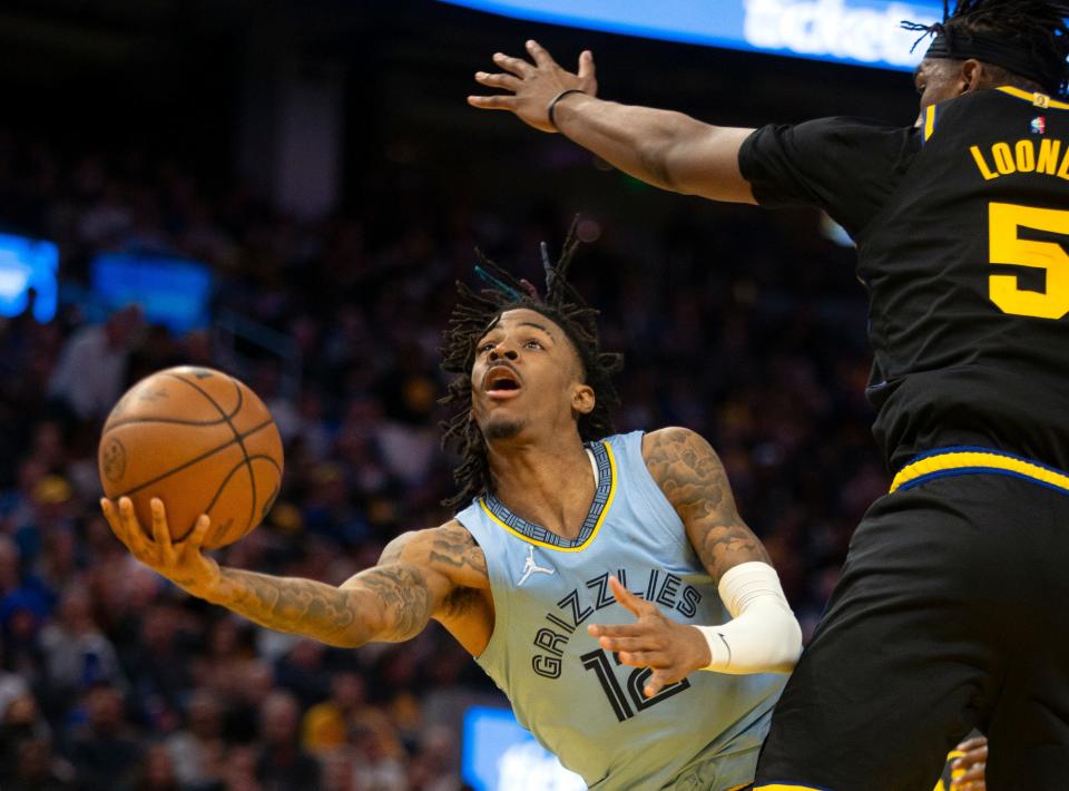 The Grizzlies gave Ja Morant (12) a five-year, $193 million max deal that could reach up to $231 million.