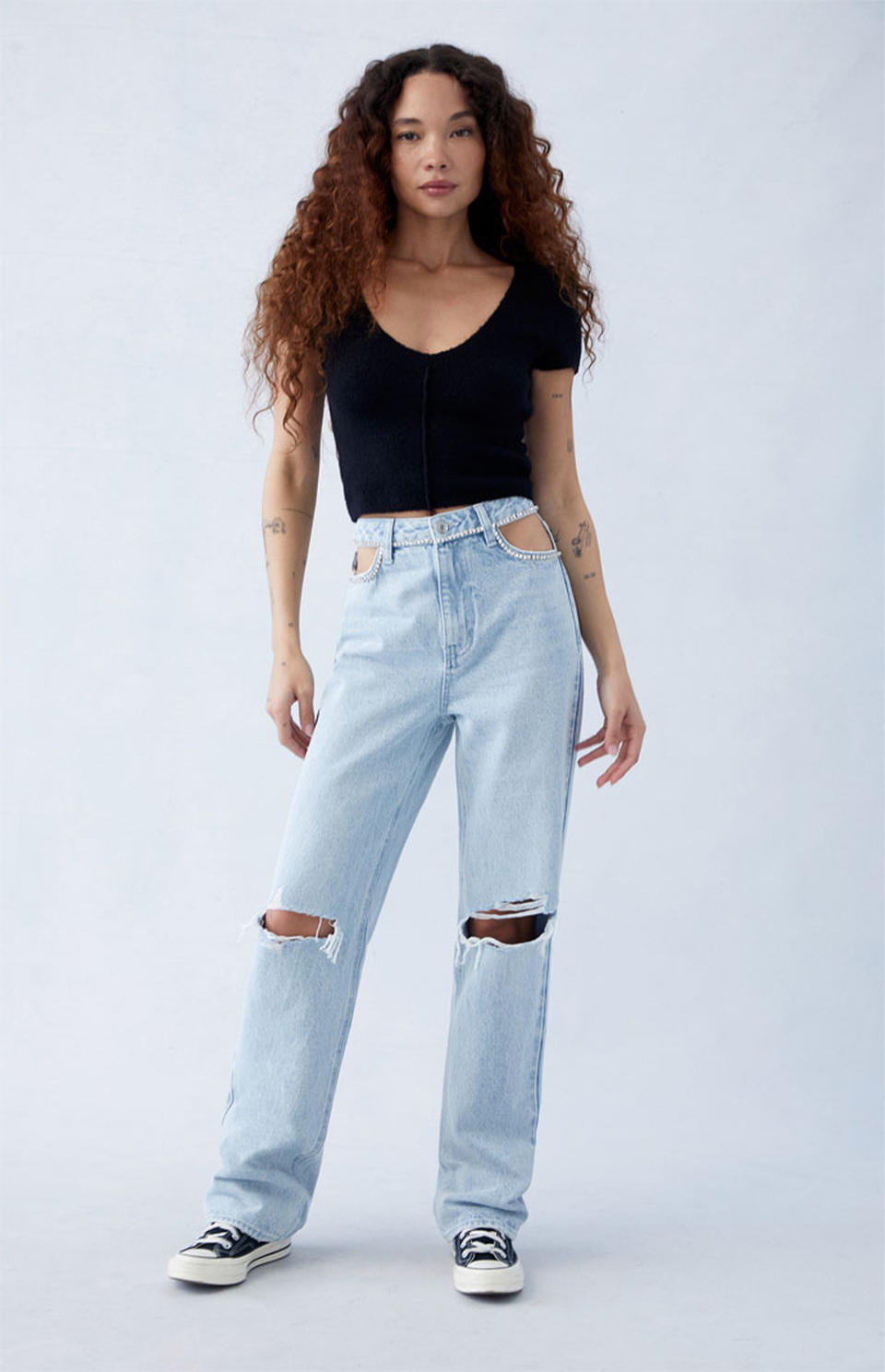 <p><a href="https://go.redirectingat.com?id=74968X1596630&url=https%3A%2F%2Fwww.pacsun.com%2Fpacsun%2Feco-rhinestone-90s-boyfriend-jeans-6052880.html&sref=https%3A%2F%2Fwww.biography.com%2Fcelebrities%2Fg60319289%2Fbeyonce-jeans%2F" rel="nofollow noopener" target="_blank" data-ylk="slk:Shop Now;elm:context_link;itc:0;sec:content-canvas" class="link ">Shop Now</a></p><p>Eco Rhinestone '90s Boyfriend Jeans</p><p>pacsun.com</p><p>$52.46</p>