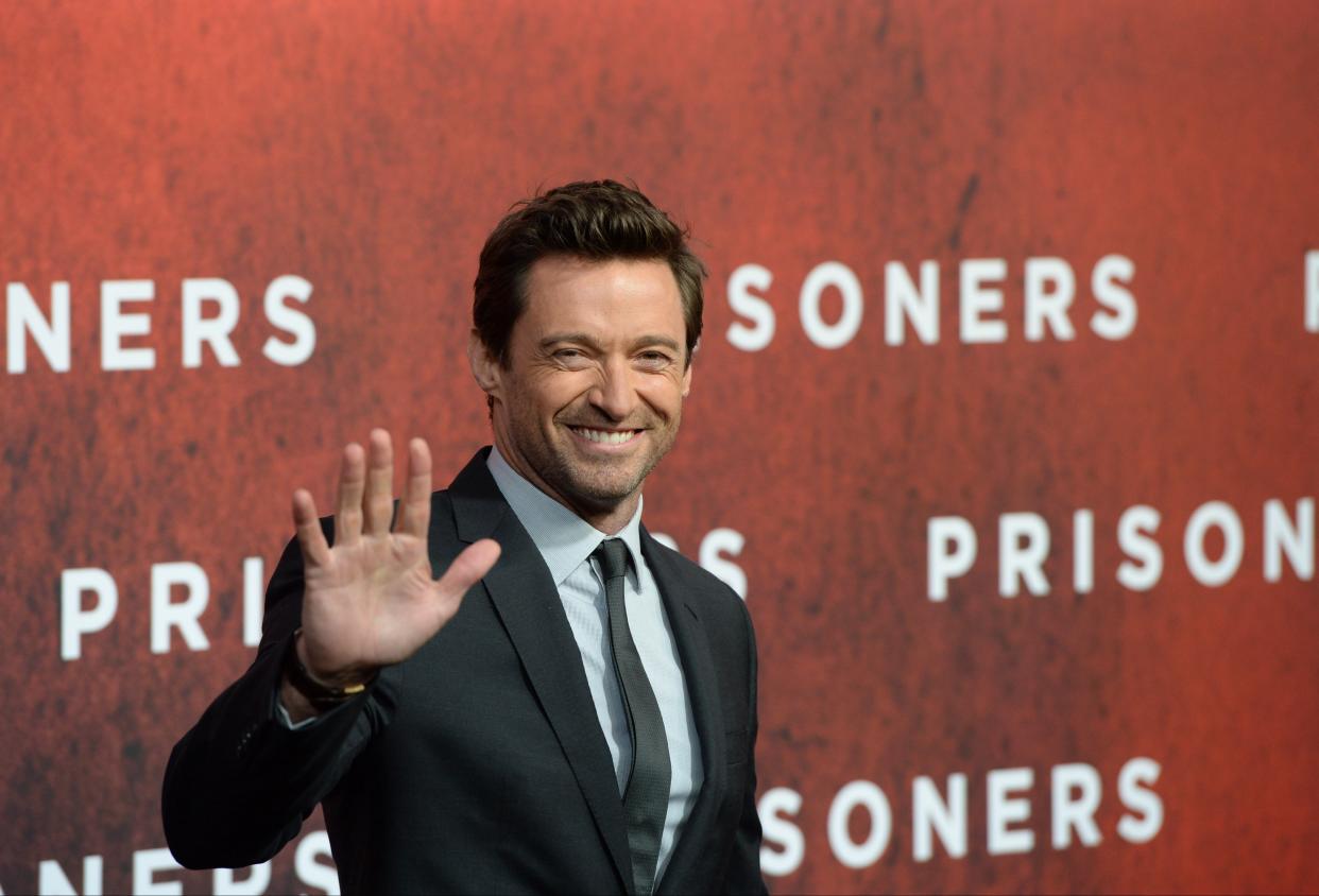 The Australian actor Hugh Jackman arrives at the German premiere of the film 'Prisoners' in Berlin, Germany, 26 September 2013. The thriller will open in German theaters on 10 October 2013. Photo: SOEREN STACHE | usage worldwide   (Photo by Soeren Stache/picture alliance via Getty Images)