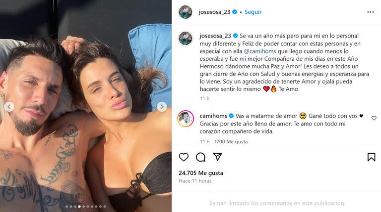 La respuesta de la modelo a la romántica dedicatoria