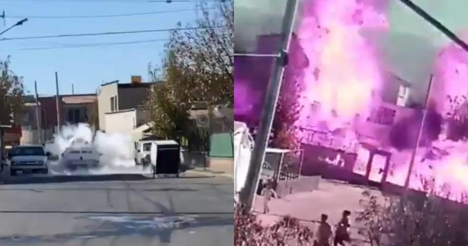 Captura de video Twitter vía @alertasurbanas y @QuePocaMadre_Mx