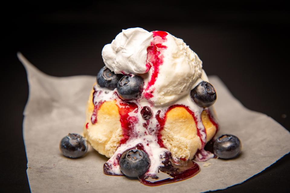 Blue Ribbon Cobbler from lowa Fruit & Vegetable Growers is one of dishes featured in the 2022 new foods at the Iowa State Fair.