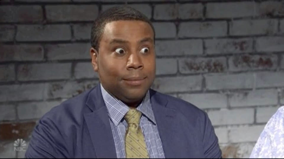 Kenan Thompson looking shocked