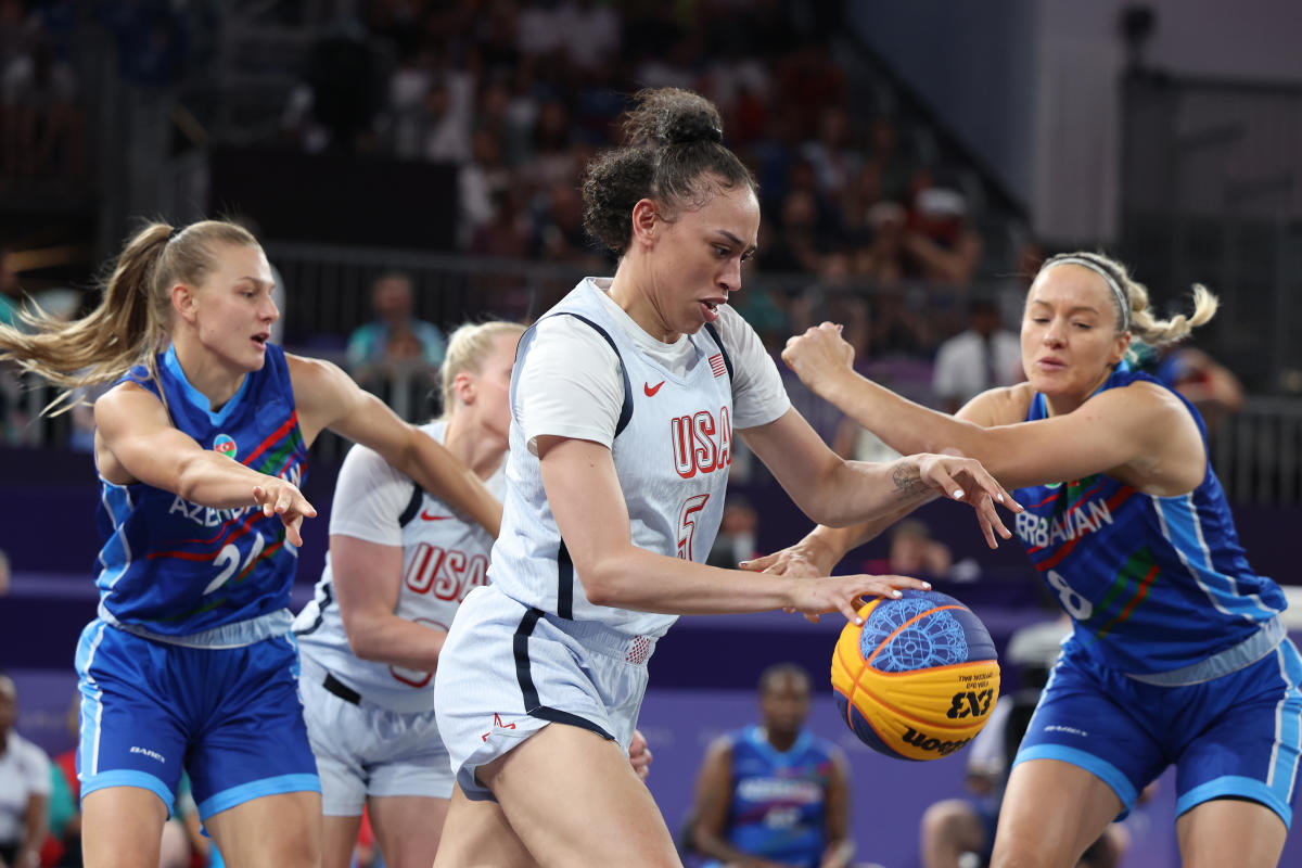 2024 Paris Olympics USA women's 3x3 basketball drops to 02 after loss