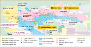 Probe’s Detour Quebec properties - Surface map