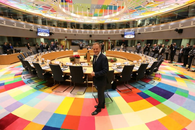 EU President Donald Tusk has said it will be very hard for EU leaders to agree a new policy on refugees before a June deadline for guidelines