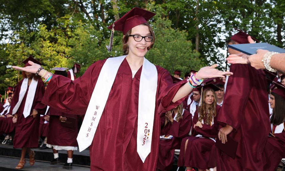 West Bridgewater Middle-Senior High School graduation at War Memorial Park on Friday, May 26, 2023. 