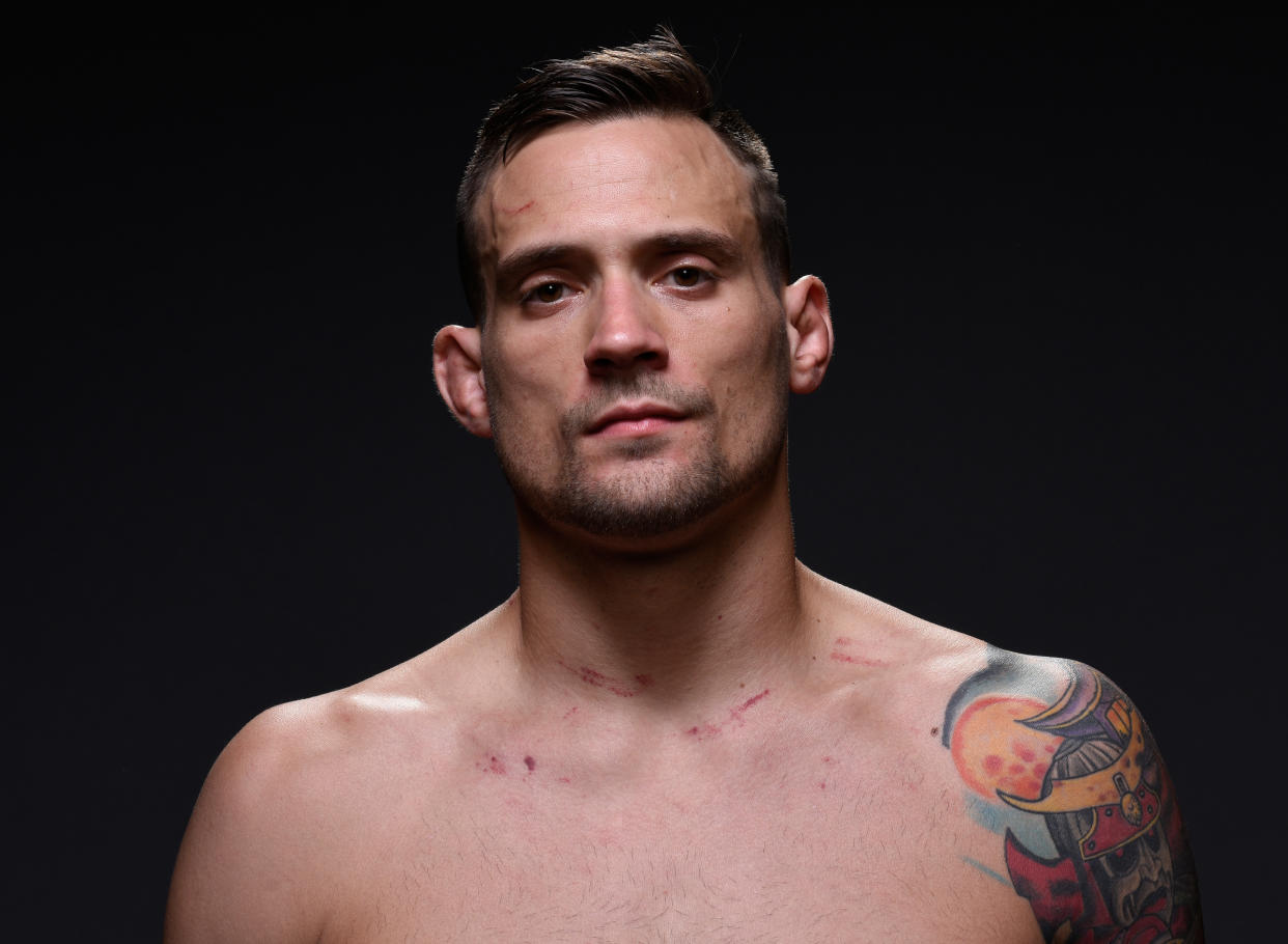 LAS VEGAS, NV - JULY 07:  James Krause poses for a portrait backstage after his victory over Tom Gallicchio during The Ultimate Fighter Finale at T-Mobile Arena on July 7, 2017 in Las Vegas, Nevada.  (Photo by Mike Roach/Zuffa LLC/Zuffa LLC via Getty Images)