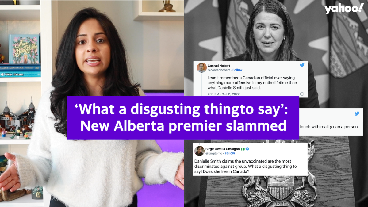 'What a disgusting thing to say': New Alberta premier slammed