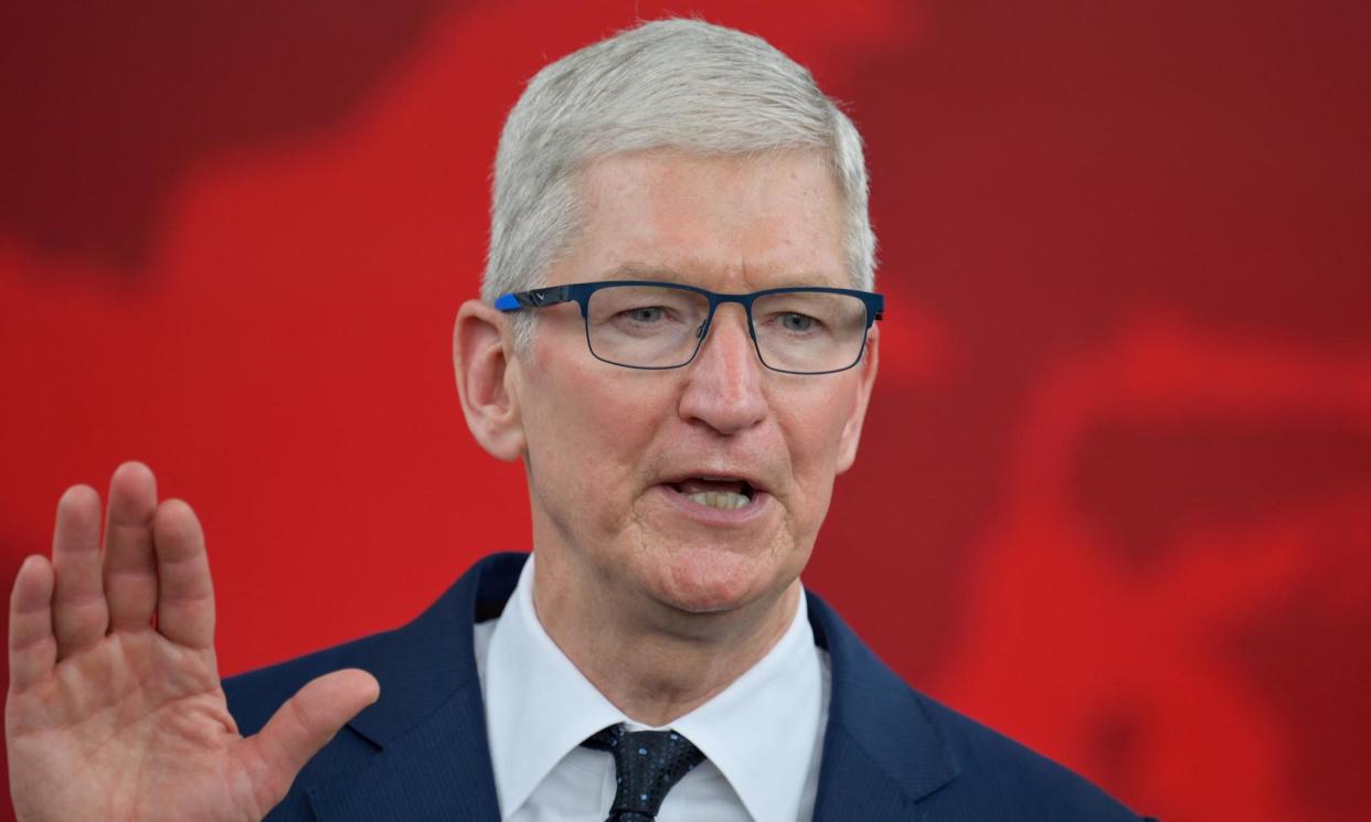 <span>Tim Cook, the Apple chief executive.</span><span>Photograph: Bay Ismoyo/AFP/Getty Images</span>