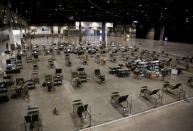 A military field hospital for non-coronavirus patients inside CenturyLink Field Event Center during the coronavirus disease (COVID-19) outbreak in Seattle