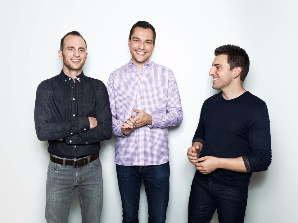 Nathan Blecharczyk, Brian Chesky, Joe Gebbia, airbnb, sv100 2015