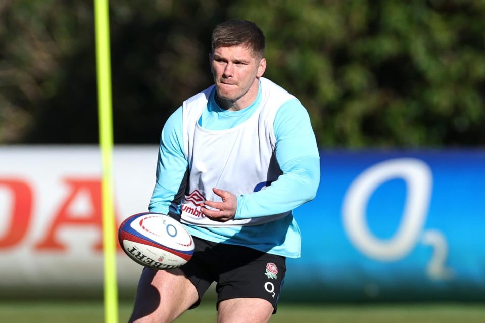 Switch: Owen Farrell is back at fly-half for England with Marcus Smith on the bench (Getty Images)