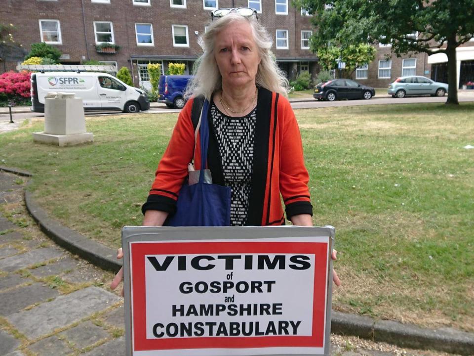 Karen Ripley, stepdaughter of Jim Ripley, the ‘only patient to walk out’ of Gosport War Memorial Hospital (The Independent)