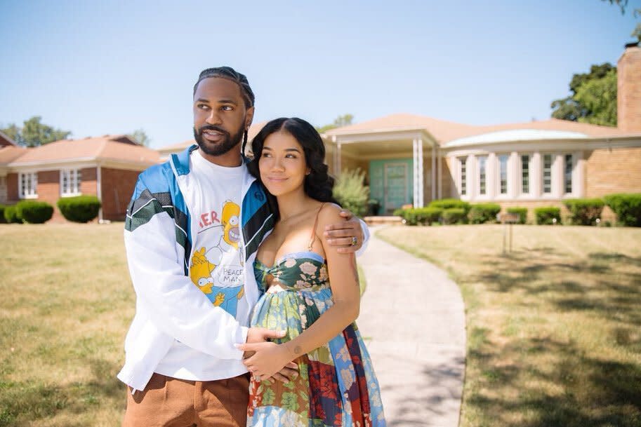 Pregnant Jhené Aiko Joins Big Sean on a Sentimental Trip to His Childhood Homes in Detroit