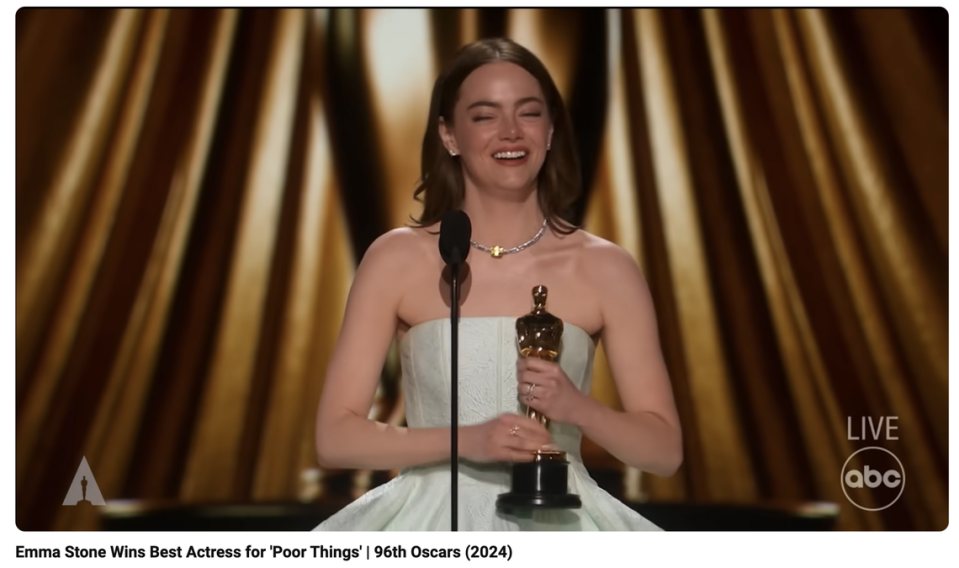 Following an impressive award season run, the actress widely known as Emma Stone, who recently won her second Oscar, is revealing Emma is just a stage name.