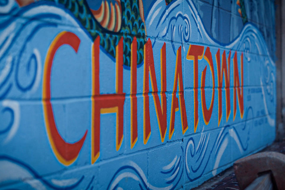 Chinatown wall. (U.S. Department of Transportation)