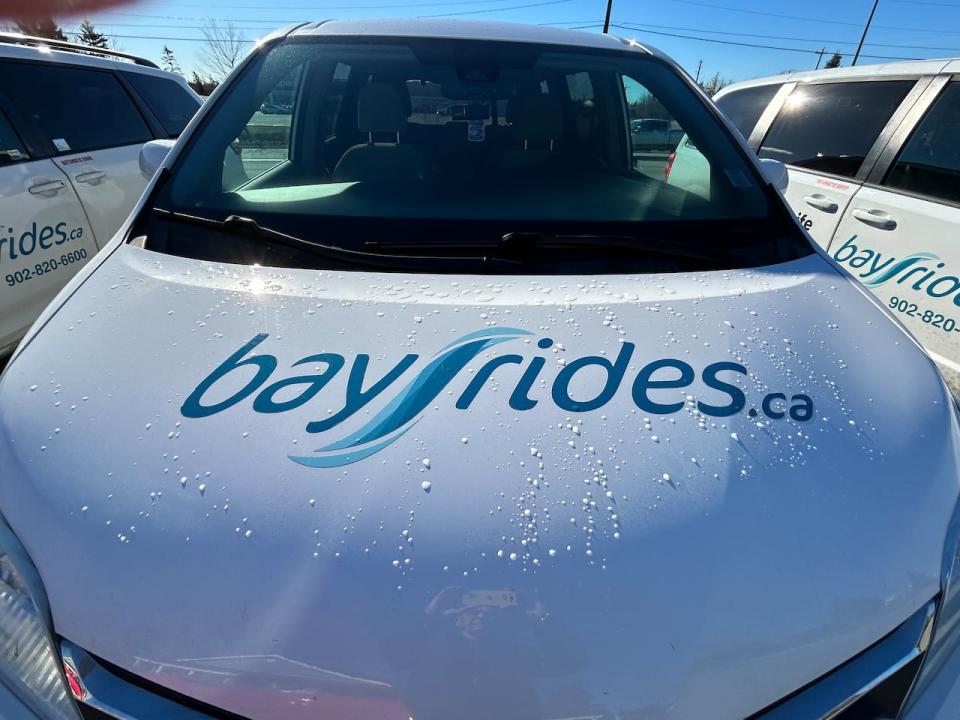 A Bay Rides rural transit van. The Halifax group serves the St. Margarets Bay area with door to door service for people without a car.