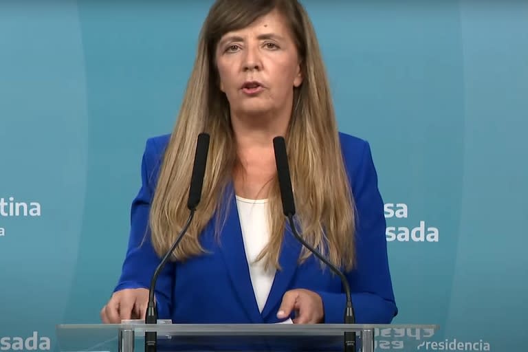 Conferencia de prensa de la portavoz de la Presidencia, Gabriela Cerruti, el 12 de enero de 2023