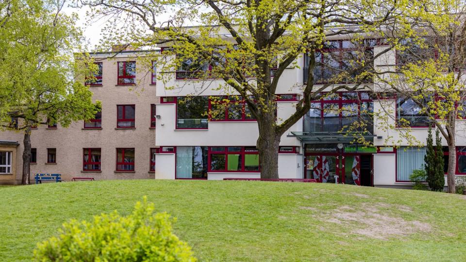Grund- und Oberschule in Burg (Bild: dpa).