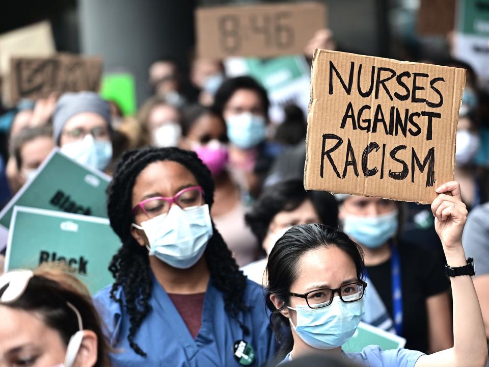 Nurses Against Racism Black Lives Matter protests NYC