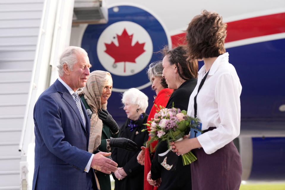 Britain's Prince Charles and Camilla, Duchess of Cornwall arrive as part of a three-day Canadian tour, in Ottawa, Ontario, Canada May 17, 2022. Paul Chiasson/Pool via REUTERS