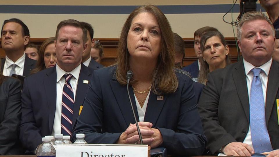 PHOTO: Director of the United States Secret Service Kimberly Cheatle attends a US House Oversight and Accountability Committee hearing on Capitol Hill in Washington, July 22, 2024. (ABC News)