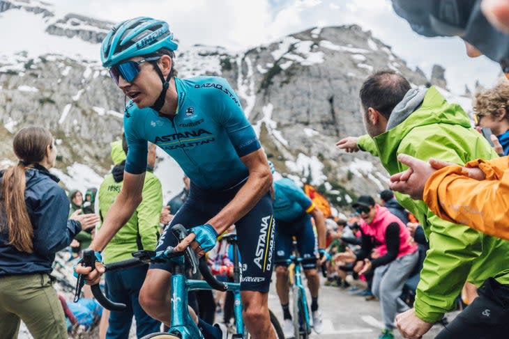 <span class="article__caption">Dombrowski was hit by illness during the Giro, but fought all the way to Rome.</span> (Photo: Chris Auld/VeloNews)