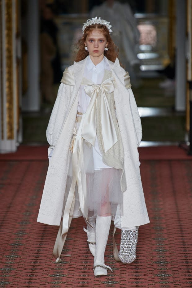 <p>A look from Simone Rocha's Fall 2020 collection. Photo: Imaxtree</p>