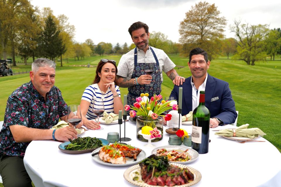 From left: Joe Calafiore, Dominique Borzomati, Ryan DePersio and Cory Checket are opening Tilling House, an event venue, and restaurant Ember & Eagle at Suneagles Golf Club in Eatontown.