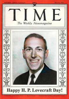 HP Lovecraft on the cover of Time Magazine.